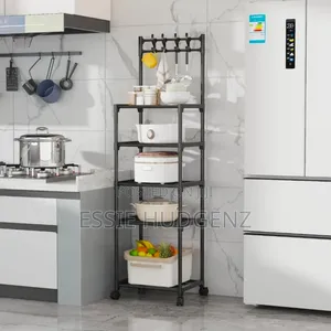 5-Tier Heavy Duty Metallic Kitchen Storage Rack