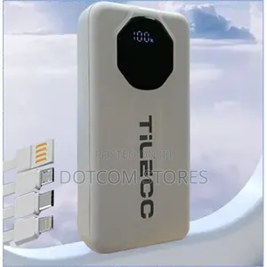 Tilecc Tc8512 Fast Charge 4-Wire 30000 Mah Portable Power Bank