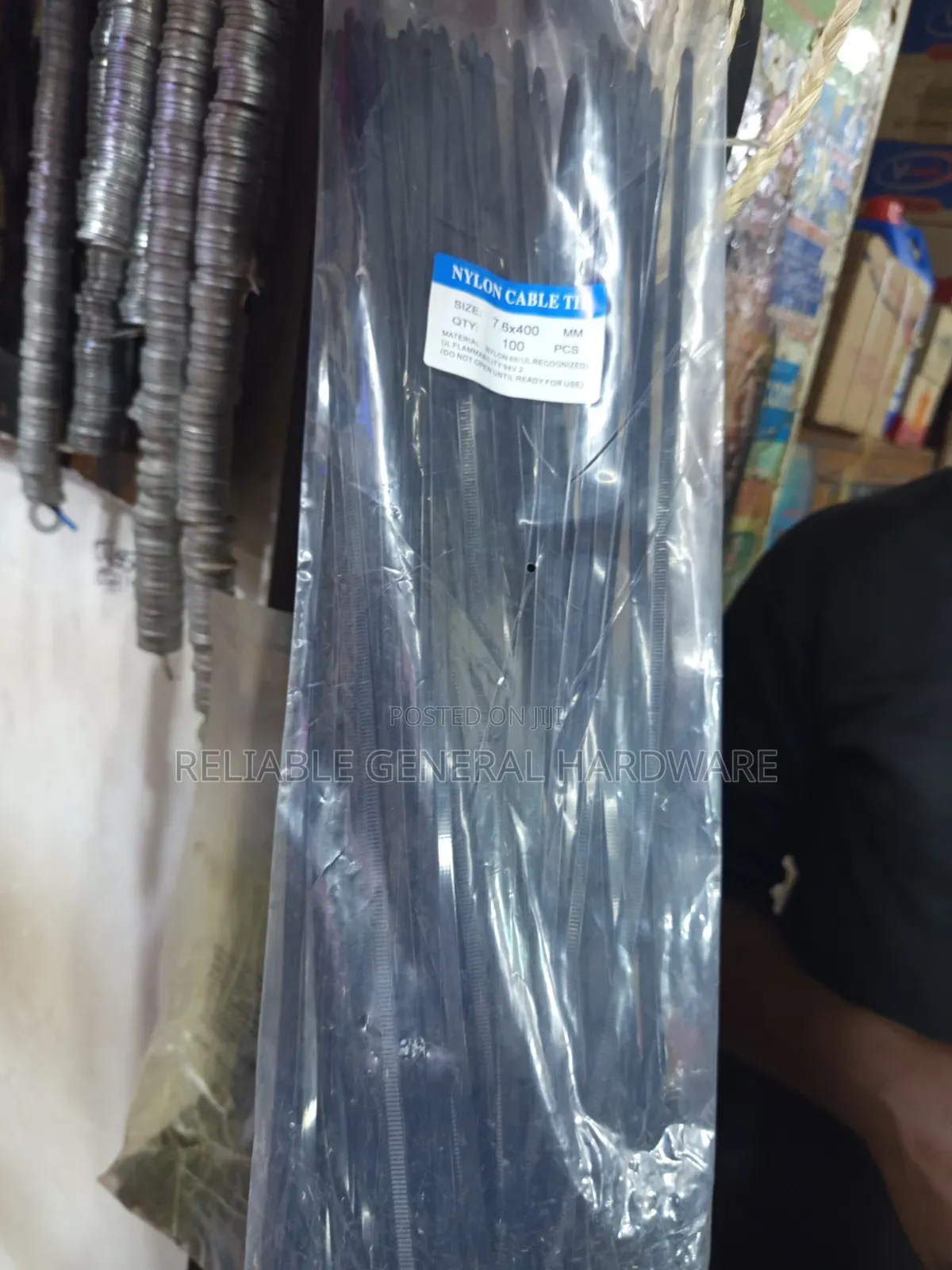 Nylon Cable Tie Zip Lock All Sizes Black White