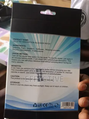 Oil Fat Absorption Blocker Patch.