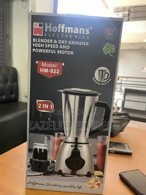 Hoffmans 2 in 1 Stainless Steel Blender 800w