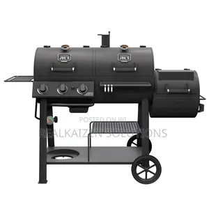 Usa Oklahoma Joe's Canyon Combo BBQ Charcoal and Gas Smoker Grill