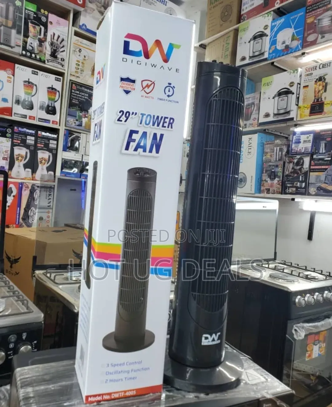 29" Oscillating Tower Fan With Timer for Keeping Cool -Multicolor
