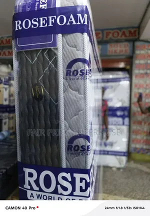 6x6/12 Inches. Bonluxe Spring Mattress Double Layer. Rosefoam