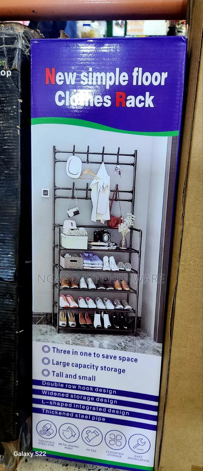 2 in 1 Shoes and Clothes Racker