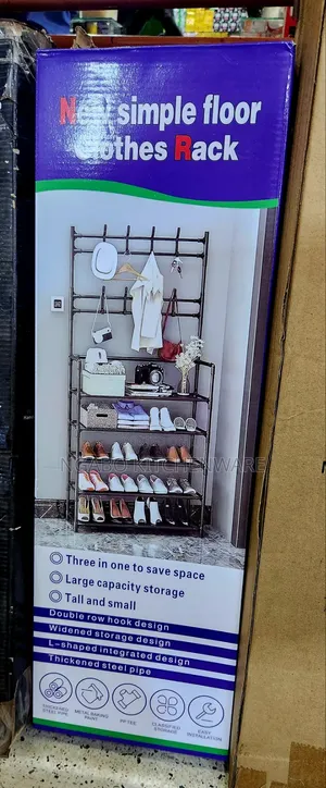 2 in 1 Shoes and Clothes Racker