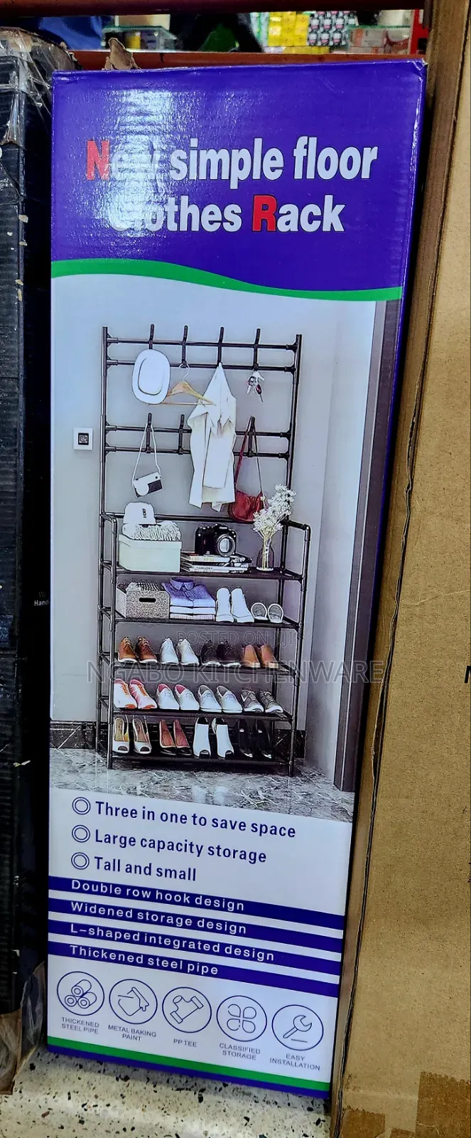 2 in 1 Shoes and Clothes Racker