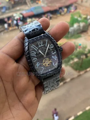 This Franck Muller Black Croco Watch Features a Distinctive Blacked 