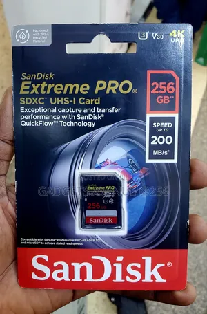 256gb Sandisk Extreme Pro Sdxc Uhs-i Card Read Speed Of Up To