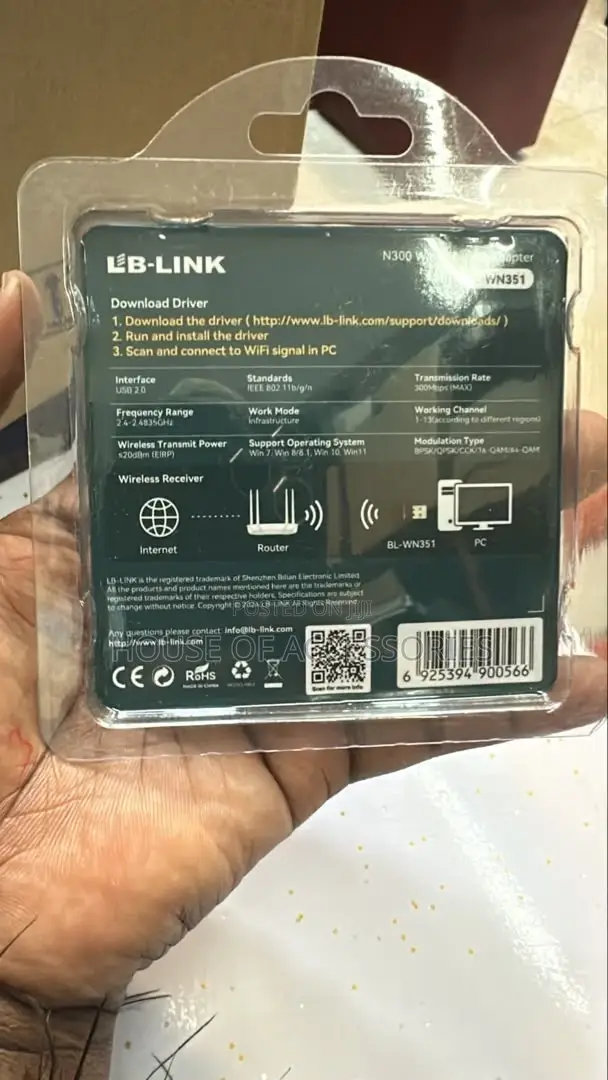 Wireless Usb Adapter- N300
