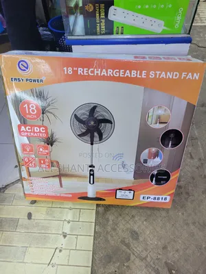 18 Inches Rechargeable Stand Fan With Remote