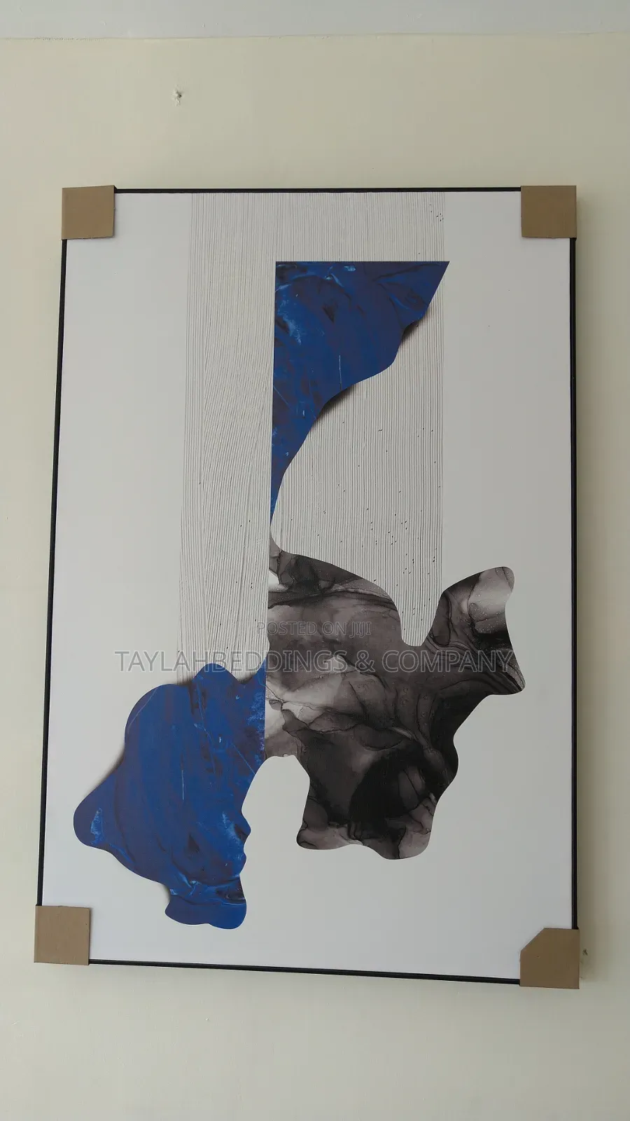 Blue Smoke Wall Art 120x80cm