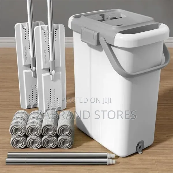 Flat Mop Bucket System Set