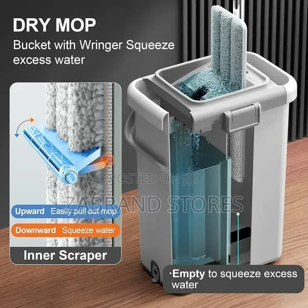 Flat Mop Bucket System Set