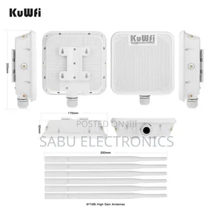 Kuwfi Wifi6 Outdoor Access Point 3000mbps 300-700m Longrange Extension