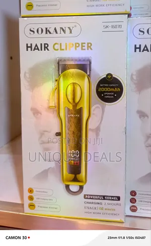 Sokany Sk-16070, a Professional, Gold-Colored Hair Clipper