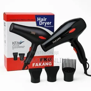 Fakang Fk-3900 Professional Multi-Functional Hair Hand Dryer - Black
