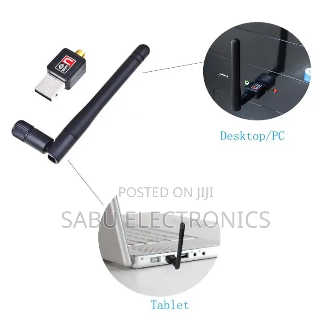Usb 2.0 Wireless Wifi Adapter 300mbps With Antenna for Pc Laptop