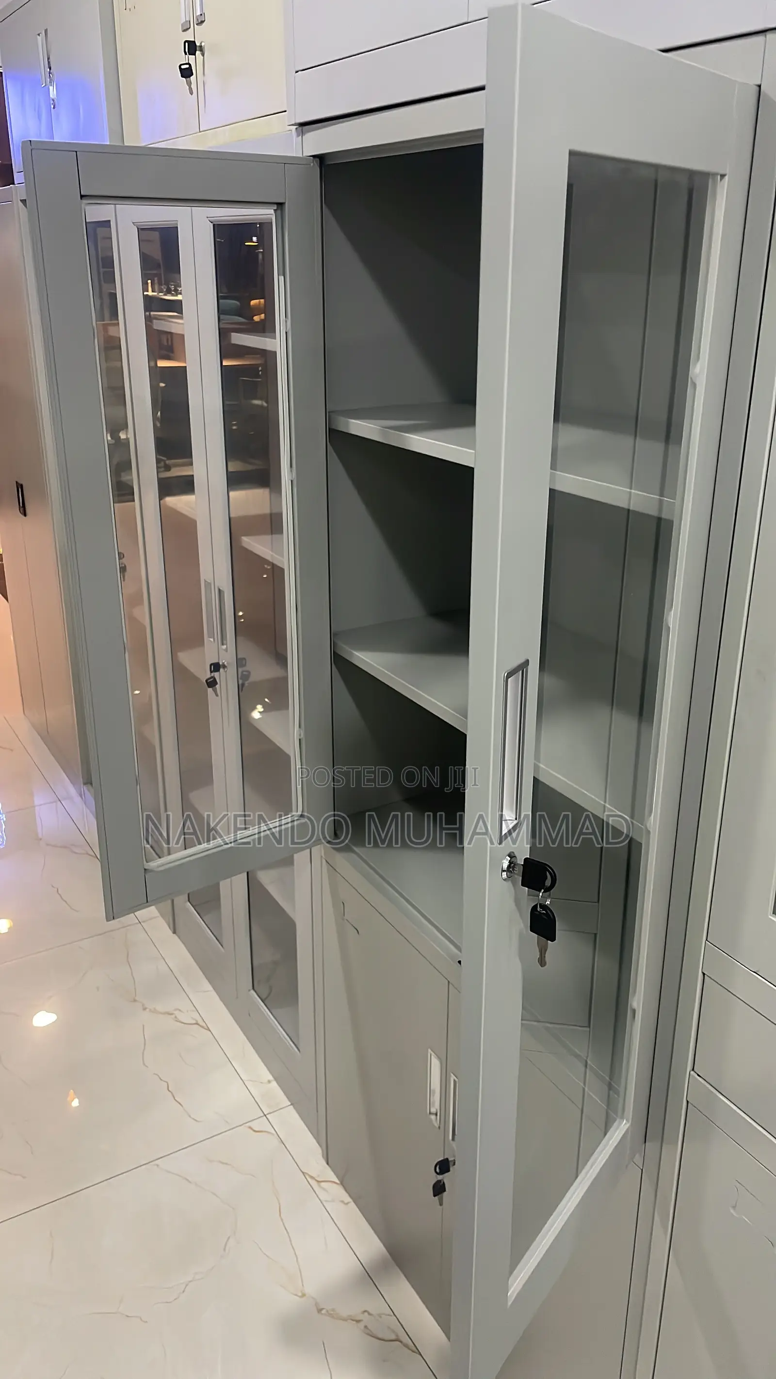 Glass Double Door Cabinet