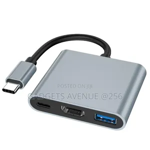 3-in-1 Usb-c To Hdmi Adapter Designed To Connect Usb-c Laptops .