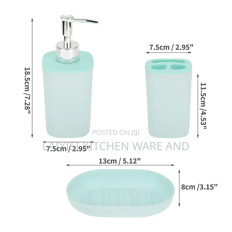 Set Durable Square Bathroom Accessories Kit for Bathroom