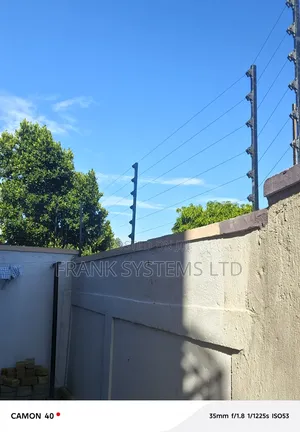 Electric Fence With Galvanized Poles
