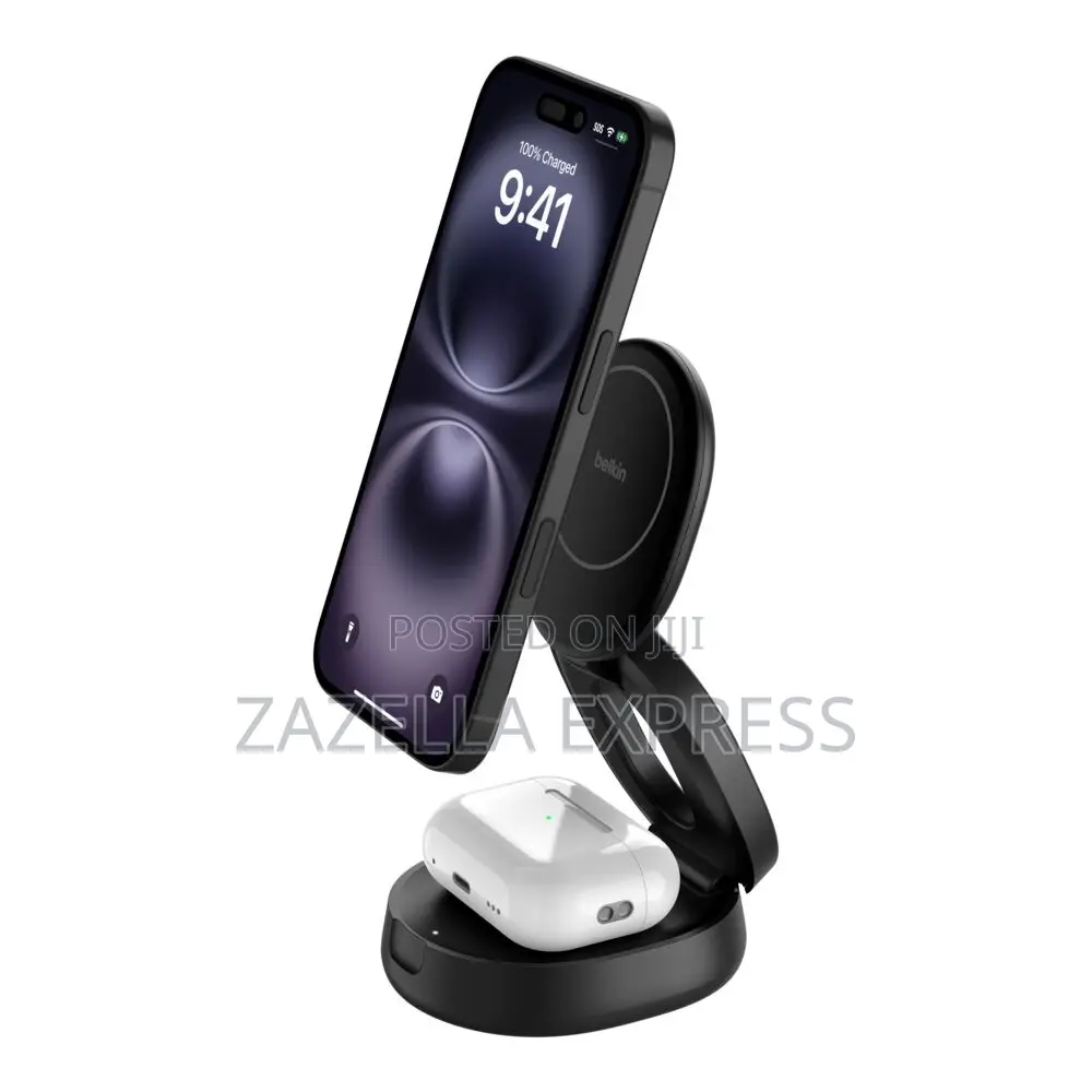 Belkin Boost Charge 15w 2in1 Magnetic Folding Wireless Qi2 Charg Stand