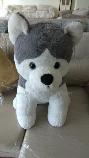 Jr Jack Rose Realistic Wolf Dog Soft Toy Stuffed Animal