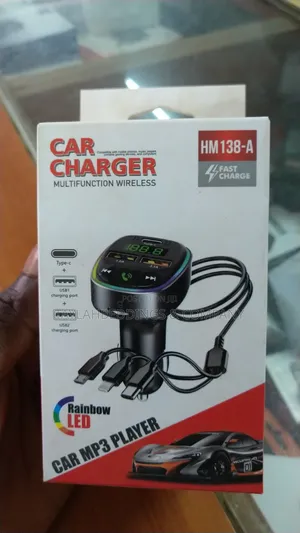 Multifunction Wireless Car Mp3 Player Fast Charger Bluetooth Audio