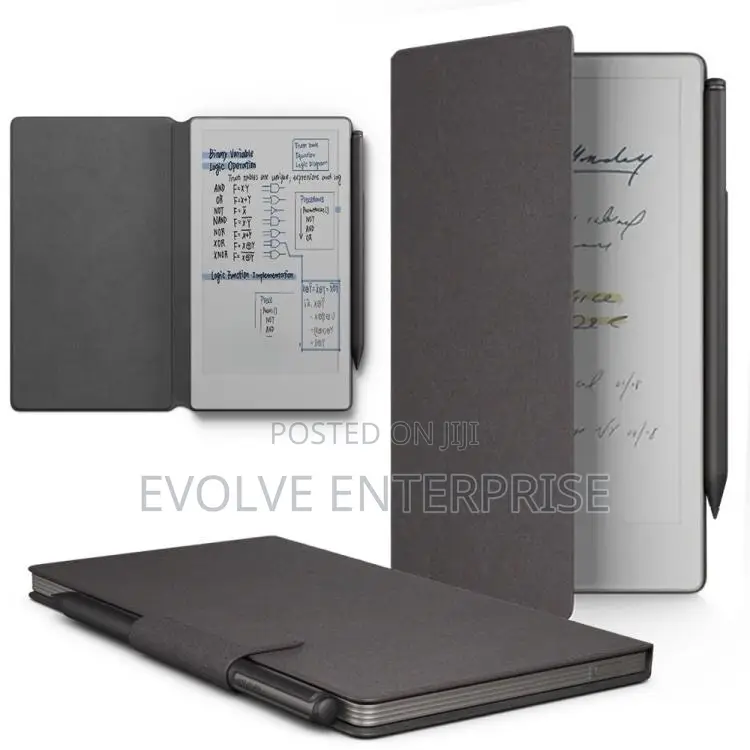 For Remarkable Paper Pro Move 7.3 Leather Smart Tablet Case(Black)