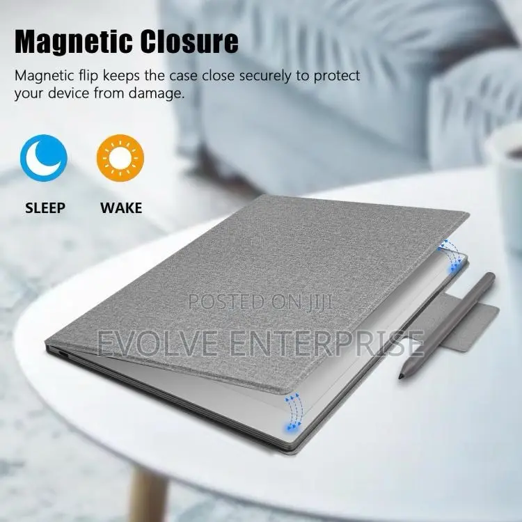 For Remarkable Paper Pro Move 7.3 Leather Smart Tablet Case(Black)