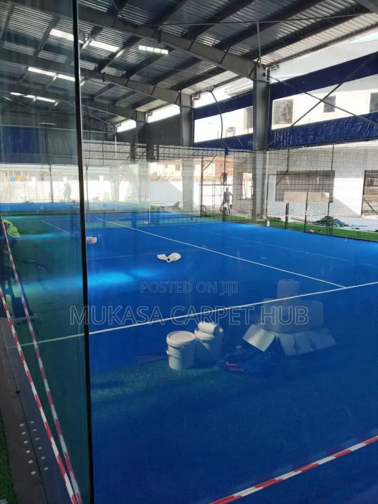 Blue Artificial Grass for Playgrounds