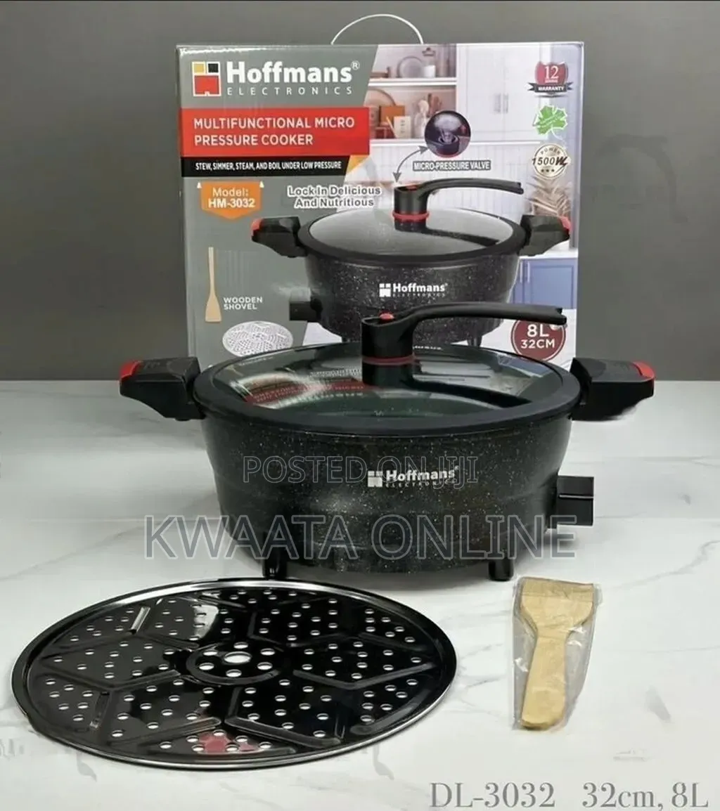 Micro Pressure Cooker 8-LTR Hoffman Multifunctional Kitchen Appliance