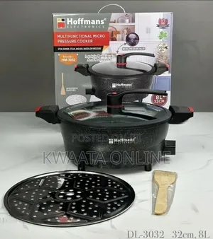 Micro Pressure Cooker 8-LTR Hoffman Multifunctional Kitchen Appliance