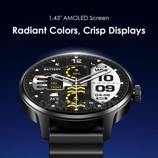 Oraimo Watch 5r Pro Amoled 2.5d Floating Interface Ip68 Smart Watch