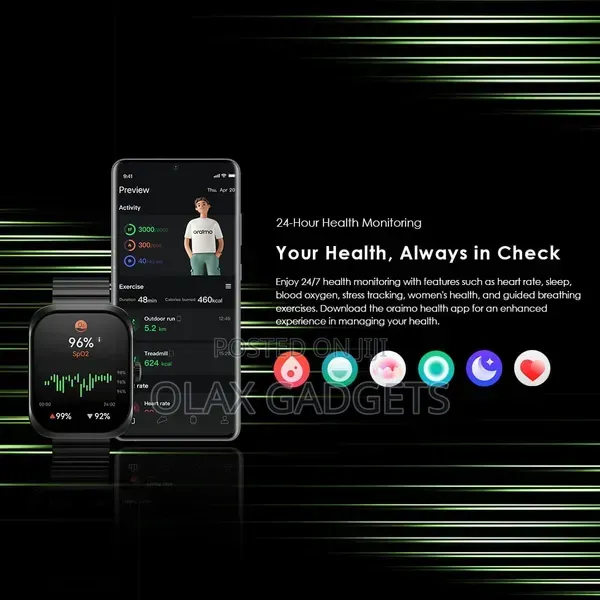 Oraimo Watch Nova N 2.04''amoled 2.5d Smart Watch