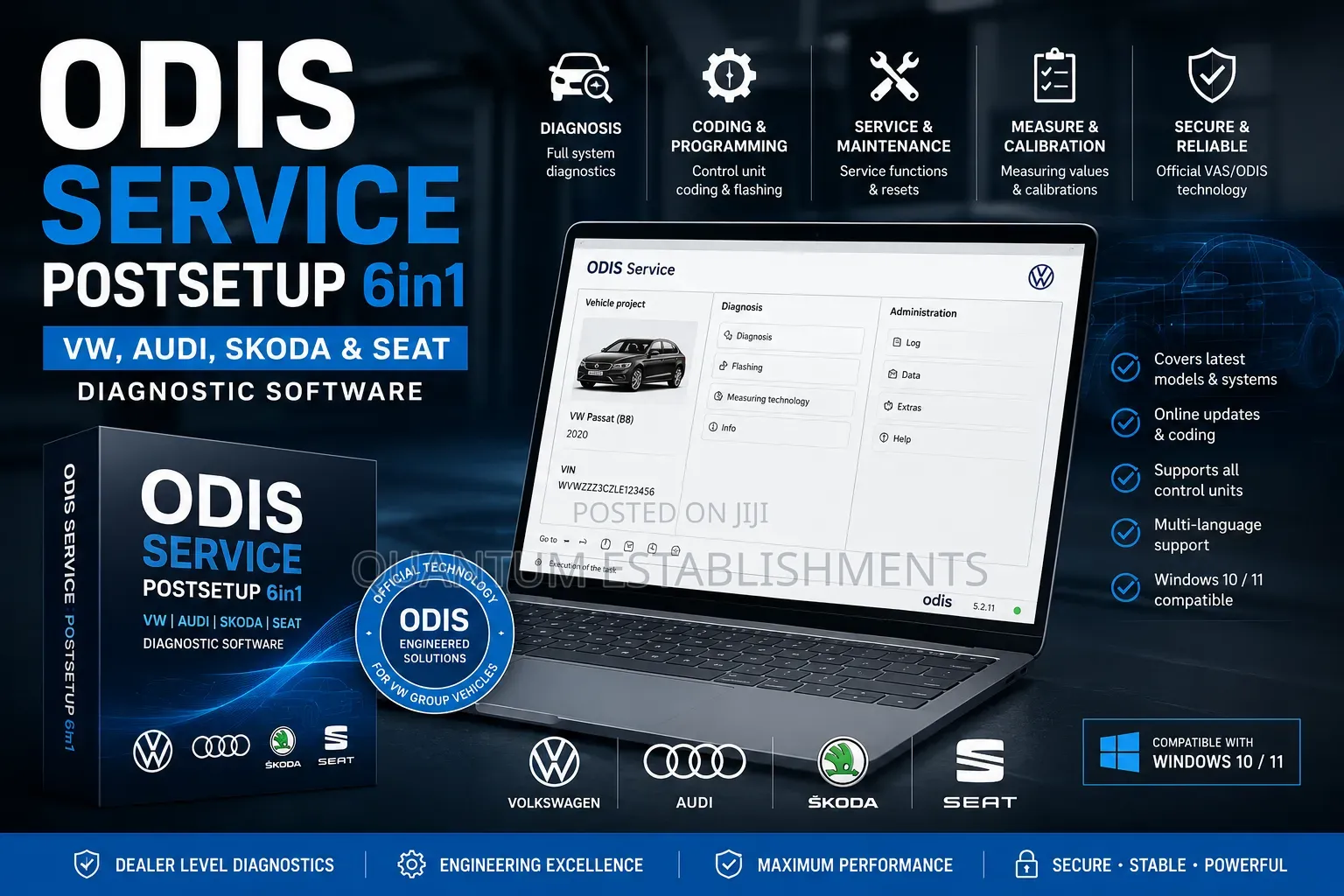 Odis Service Postsetup 6in1 | Diagnostic Software