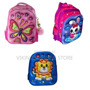 3d Front Design Kids School Backpack With Multiple Compartments School