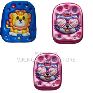 3d Front Design Kids School Backpack With Multiple Compartments School