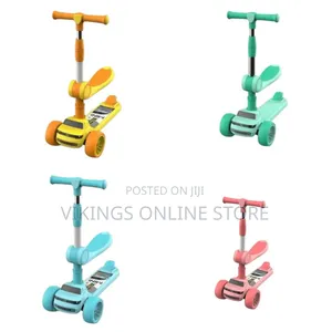 3-12 Years Old Foldable Children's Skate Kick Scooter With Led Light