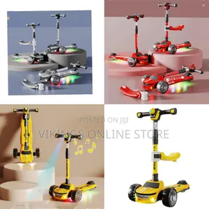 Children's Plastic 3-in-1 Scooter Sliding Car Pedal 3 Wheels Tricycle