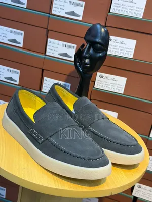 Boss Loafers. Suede and Leather Slip on Sneakers