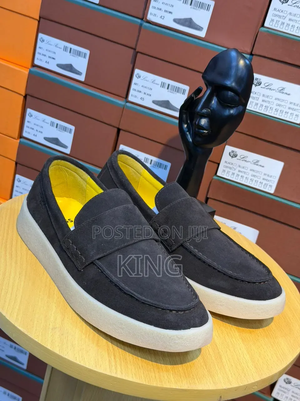 Boss Loafers. Suede and Leather Slip on Sneakers