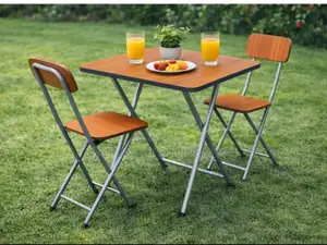 Wooden Foldable Reading Table and Chairs
