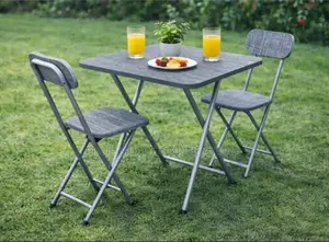 Modern Wooden Foldable Table and Chairs