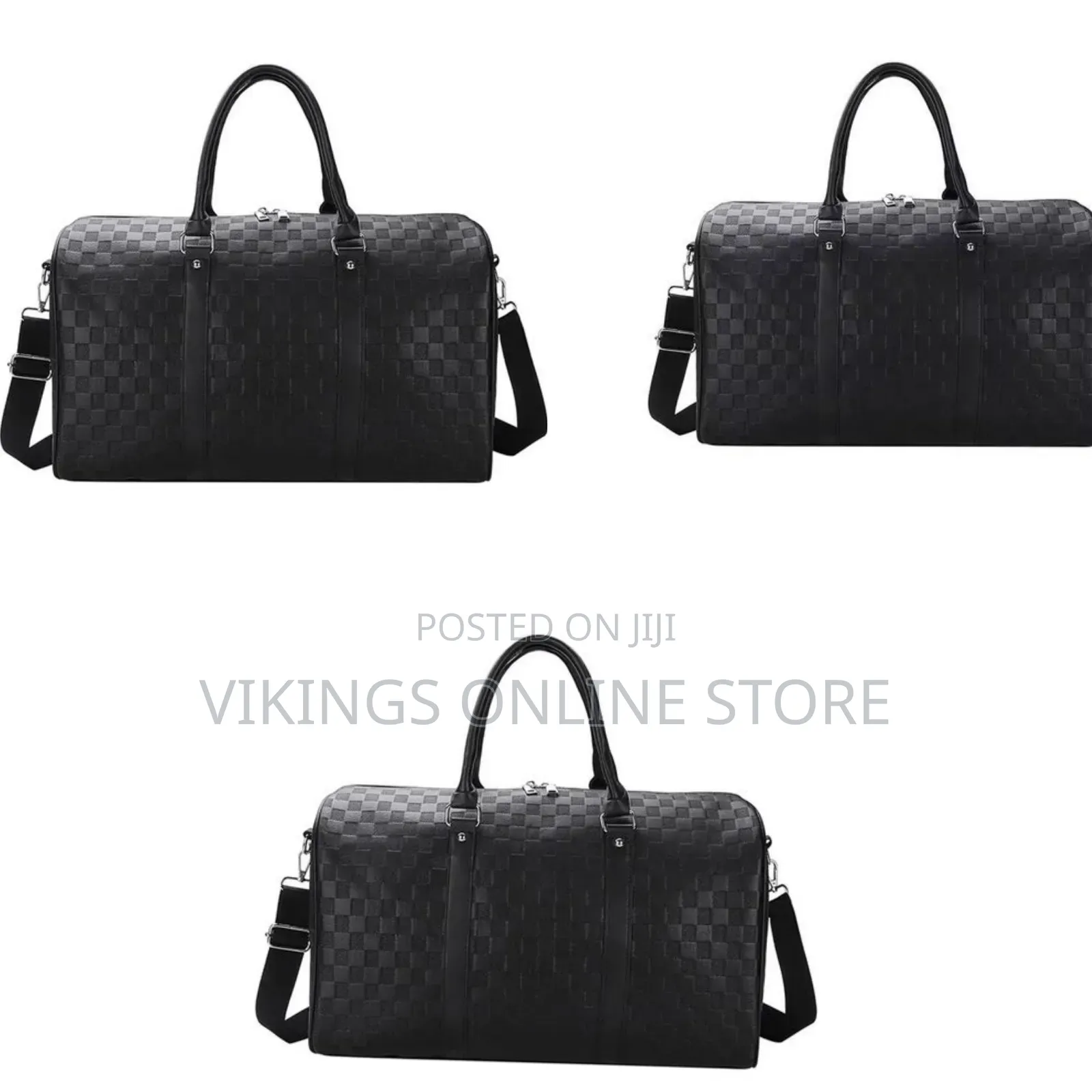 17.32 X 24 X 27 Cm Medium Size Duffel Bag - Faux Leather Duffle