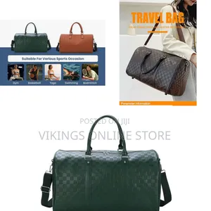 21.65 X 24 X 27 Cm Medium Size Duffel Bag - Faux Leather Duffle
