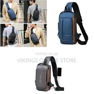 Anti-Theft Sling Bag Chest Bag With Usb Port, Crossbody Backpack