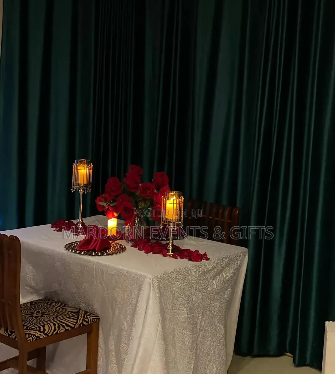 Simple Couple Dinner Setups Decor, Done for Reserved Dates Only.