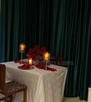 Simple Couple Dinner Setups Decor, Done for Reserved Dates Only.